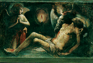 F. Nasini, Deposizione (1652), Abbadia San Salvatore, Abbazia Cistercense